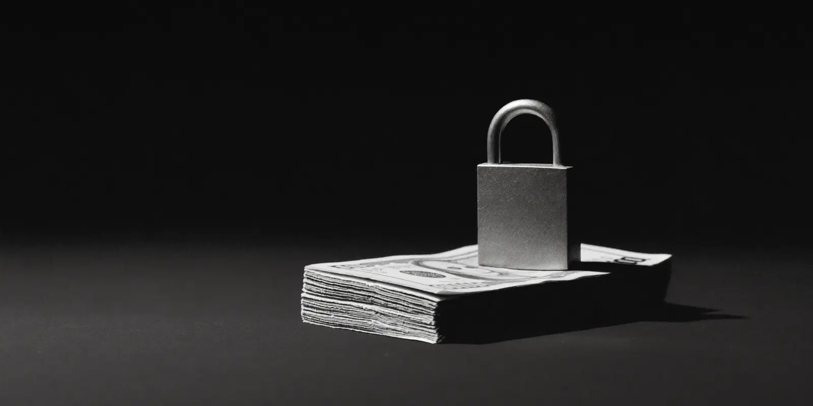 A metal padlock on a stack of coins, symbolising subsidy and cybersecurity